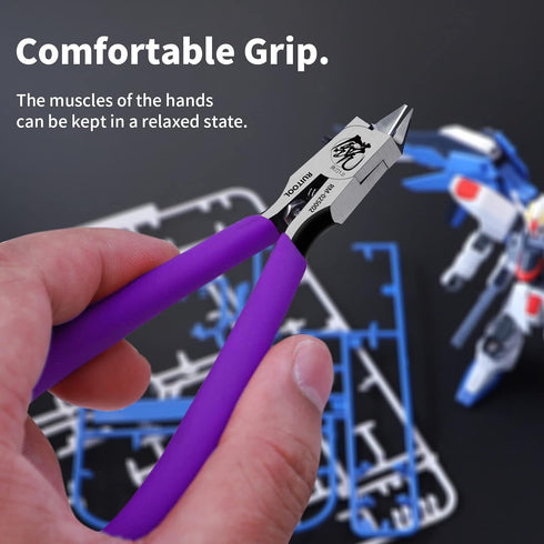 RUITOOL Model Nippers,Gundam Model Tools for Beginners to Repair and Fix Plastic Models, Ultra-thin Single-edged Non-slip Grip,4.7 Inch Sharp Cutt...