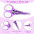 3Pcs Small Scissors All Purpose Craft Scissors Stainless Steel Scissors with Protective Cover Mini Detail Craft Scissors Precision Straight Fine T...