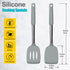 2 Pack of Silicone Solid Turner,Non Stick Slotted Kitchen Spatulas,High Heat Resistant BPA Free Cooking Utensils,Ideal Cookware for Fish,Eggs,Panc...