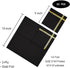 50 Black Gold 3-ply Cocktail Napkins - 5 x 5 Inches, Gold Foil Trim Stripe Bar Napkins for Wedding, Birthday, Graduation, New Year 2024 Decoration...