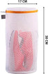 Kimmama Shoes Wash Bags,Sneaker Mesh Washing Bag,Shoe Cleaning Laundry Bag for Gym Shoes,Sneaker,Yeezt Boost,Slipper,Honeycomb Fabric,Orange Zippe...