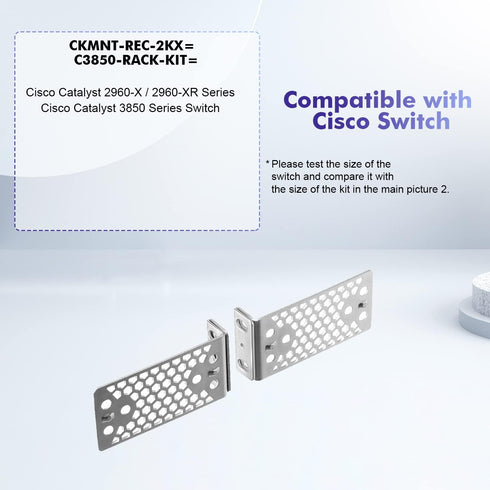 19" Rack Mount Kit for Cisco Switches 2960-X/2960-XR Series and 3650/3850 Series Universal Rack Ears...