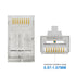 iwillink 100 Pack Shielded RJ45 Cat6 Pass Through Connectors, Ethernet Cable Crimp Connectors STP Network 3 Prong 8P8C 50U Gold Plated Modular Plu...