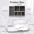 Toothbrush Holder with Anti-Slip, Bathroom Organizer Countertop Detachable for Easy Cleaning, Multifunctional Storage, Bathroom Caddy for Toothpas...
