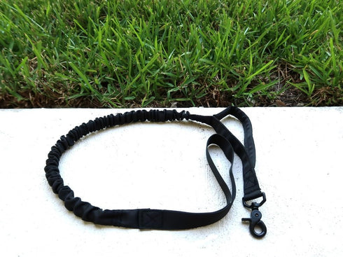 Tactical Bungee Dog Leash Heavy Duty Fast Dispatch 2 Handle Control Quick Release Cat Dog Pet Leash with Shock Absorbing Dog Training Leashes Blac...