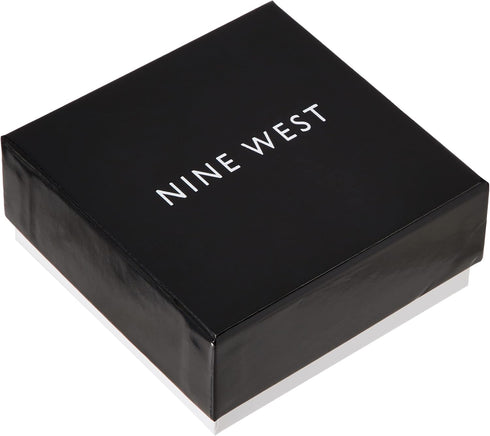 NINE WEST Women's Silvertone Crystal Pave Heart Stretch Bracelet...
