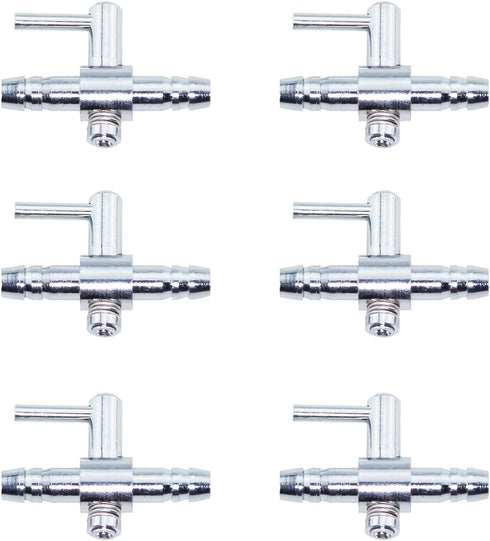 6PCS 30x8x21mm Air Valve Diverter Stainless Steel Aquarium Air Flow Control Rod Pump Check Valve Air Flow Control Valve Suitable for Aquariums and...