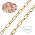 Pandahall 16.4 Feet 304 Stainless Steel Paperclip Chains Necklace Golden Plated 17x7x1.6mm Unwelded Strong Oval Cable Chains Links with Spool for ...
