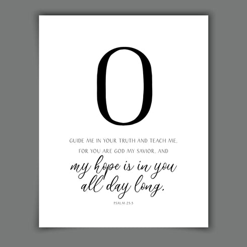 Scriptionery HOPE Christian Wall Art Set of 4 | Black and White Bible Verse Prints | Faith-Based Scripture Decor for Entryway, Prayer Room, Living...