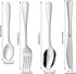 9 Pieces Eating Portion Control Flatware Utensils Bariatric Silverware Weight Loss Portion Management Control Serving Spoons Forks Knives Stainles...