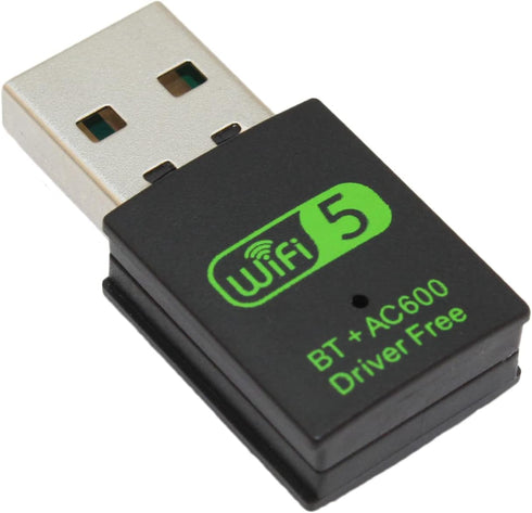 DIGISHUO Mini WiFi Dongle | USB Bluetooth WiFi receiver driver dual band network card, 600Mbps Dual Band 2.4 | 5Ghz Wireless Network External Rece...