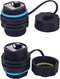 Waterproof CAT6 RJ45 Panel Mount Coupler,Lonlonty IP68 Shielded Industrial Panel Mount Bulkhead Ethernet LAN Pass Through Connector,Female to Fema...