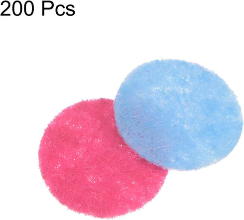 HARFINGTON 200pcs Round Felt Circles, 10mm 3/8" Pre Cut Felt Craft Pads Non-Woven Mini Felt Fabric Circles for DIY Sewing Handcraft Cut Projects C...