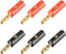 uxcell 4mm Banana Plugs Speaker Wire Cable Screw Plugs Connectors 2 Colors 6pcs 10A Jack Connector...