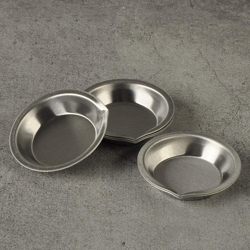 12pcs Makeup Palette Stainless Steel Small Round Paint Tray Artist Watercolours Paint Mixing Palette Tray...