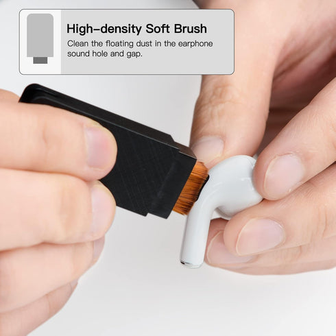 PZOZ Cell Phone Cleaning Kit for AirPods Pro/Pro 2nd/iPhone, 3 in 1 Cleaner Tool Accessories fit for Headphone, iPad Jack Lens, Charger Port Hole ...