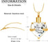 constantlife Cremation Jewelry for Ashes, My Best Friend Heart Shape Memorial Urn Necklace Stainless Steel Crystal Pendant Ashes Holder Keepsake...