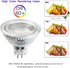 FTL MR16 LED Light Bulbs 3000K Warm White AC/DC 12V Non Dimmable Glass Cover 5W 500lm GU5.3 Spotlight 50W Halogen Replacement for Track Lighting a...