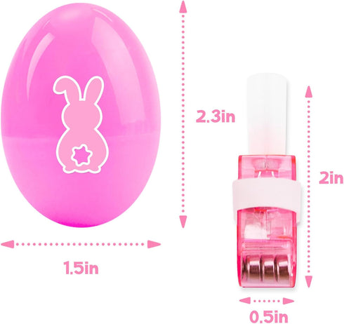 Easter Basket Stuffers - 32 Pack Easter Eggs with Finger Projector Lights - Easter Toys/Gifts Prizes for Kids Teens Boys Girls - Glow in The Dark ...