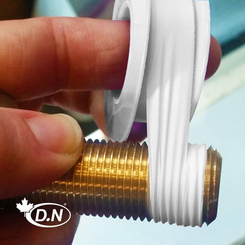 10 Rolls Plumbers Teflon Tape, Thread Seal Tape Waterproof, High-Density White Sealant Tape PTFE for Shower Heads, Pipe Thread (White-1/2 Inch x 4...