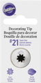 Wilton Cake Decorating Tip Pkg Open Star #21...