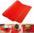 Top Pyramid Pan | 16 x 11 inches Large Red Pyramid / Raised Cone Shaped Healthy Silicone Mat for Cooking, Baking and Roasting | Superb Non-Stick F...