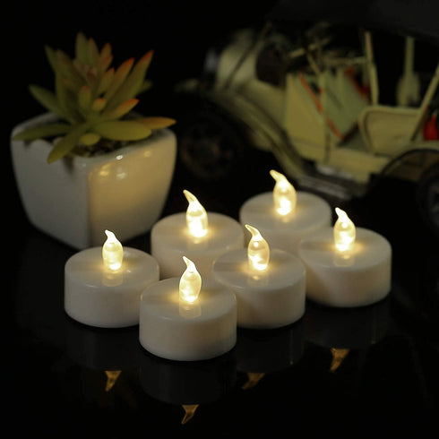 LED Tea Light flameless Candles: 24PACK with Remote Control Candle,Long Lasting 300+Hours,Battery Operated LED Tealights for Home Decoration Seaso...