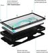Feitenn Galaxy Note 10 Case Metal, Note 10 Case Heavy Duty, Gorilla Glass Cover Armor Aluminum Alloy Bumper Military Shockproof Hard Defender Outd...