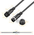 Waterproof Connectors 4 Wire,14AWG Male Female Plug LED Connector with 4Pin Waterproof Connectors,IP68 25CM Extension Cable for Car, Truck, Boat,L...