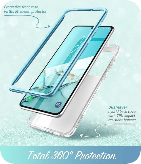 i-Blason Cosmo Series for Samsung Galaxy S21 Ultra 5G Case, Slim Stylish Protective Case Without Built-in Screen Protector (Ocean)...