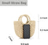 Rattan Handmade Straw Tote Handbag Beach Shoulder Bag Summer Beach Rattan Bag Straw Bag...
