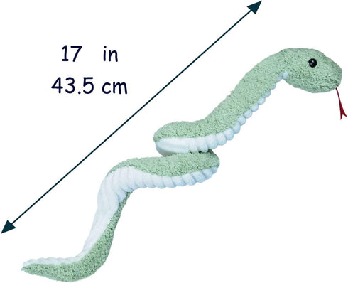 Green Plush Snake Stuffed Animal Toy, Soft Cuddly Plushie Hugger Toy for Boys & Girls, Birthday Gifts for Kids or Girlfriend, 17"...