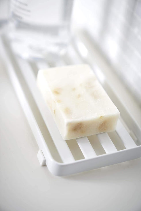 Yamazaki Home Tower bathroom trays, One Size, White...