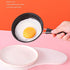 Dpofirs Small Egg Pan, Mini Induction Frying Eggs Pan, 4.7in Single Egg Small Pan,Portable Pan with Heat Insulation Long Handle for Stove Gas Indu...