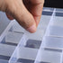 10 Pack 15 Grids Plastic Bead Organizer Containers Storage, Adjustable Dividers Diamond Jewelry Craft Painting Storage Case, Clear Small Fishing T...