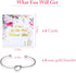 Hicarer 6 Pieces Bridesmaid Bracelet Knot Cuff Bangle with I Can't Tie The Knot Without You Bridesmaid Cards...