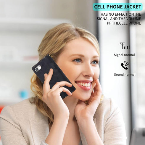 ZCDAYE Case for iPhone SE 2022 5G/iPhone SE 2020/iPhone 7/iPhone 8, Zipper PU Leather (with Wristlet) Phone Case for iPhone SE 2022(SE3)/iPhone SE...