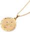 24K Gold Plated Catholic Round Medal Jesus Christ Crucifix Pendant Necklace Jewelry...