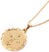 24K Gold Plated Catholic Round Medal Jesus Christ Crucifix Pendant Necklace Jewelry...