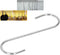 S Hook, Hanging Feeder Stainless Steel S Hook, Stainless Steel Heavy Duty S Shaped Hook for Bathroom, for Garden Balcony Hanging Bird Feeder Acces...