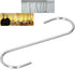 S Hook, Hanging Feeder Stainless Steel S Hook, Stainless Steel Heavy Duty S Shaped Hook for Bathroom, for Garden Balcony Hanging Bird Feeder Acces...