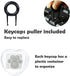 MAYL 2 Pack Keyboard Keycaps Metal and Rubber Keycaps White Keycaps Cute Cat Paw Keycap Kawaii Keycaps Custom Keycaps with Keycap Puller (White Ba...