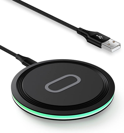 15W Wireless Charger Fast Charging Pad Compatible Samsung Galaxy S24 S23 S22 S21 S20 Ultra 5G FE S10 S9 S8 S7 S6, Note 20 10 9 8, Z Fold5/4/3/2, Z...