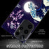 Compatible with Samsung Galaxy S23 Ultra Case Japanese Wave Cherry Blossom Moon Pattern Phone Case for Boys Girls Aldults, Shockproof Anti-Scratch...