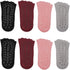 Pengxiaomei 4 Pairs Non Slip Pilates Socks,Yoga Socks for Women, Women's Yoga Socks with Toes, Clasped Pilates Socks for Ballet Pilates Barre Danc...