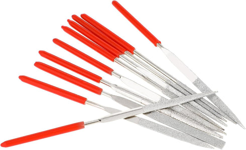 10 Pcs Metal File Set Metal Files Multipurpose Small File Set Miniature Diamond Files Round Needle File Various Shapes Mini File Set for Metal Cra...