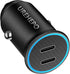 USB C Car Charger, 40W PD Dual Ports Fast Charging Car Adapter, Type C Compact Car Charger Compatible with iPhone 14 13 12 11 Pro Max, iPad Pro, S...