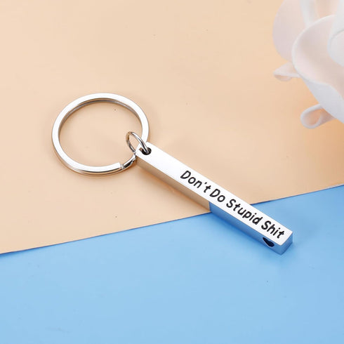 KINMES Back to School Gifts for Teen Boys Girls - Don't Do Stupid Sht Keychain from Mom Funny Gag Birthday Gifts Easter Basket Stuffers for Teens ...