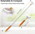 Back Scratcher, Metal Back Scratcher Telescopic Wooden Handle with Steel Roller Ball- Wide Claw, Portable Face Head Scalp Butt Scratcher Back Mass...