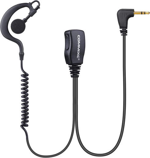 2-Pack Walkie Talkie Earpiece with Mic, 2.5mm 1-Pin G-Shape Walkie Talkie Headset with PTT, ONLY Compatible with Motorola Talkabout Two-Way Radios...